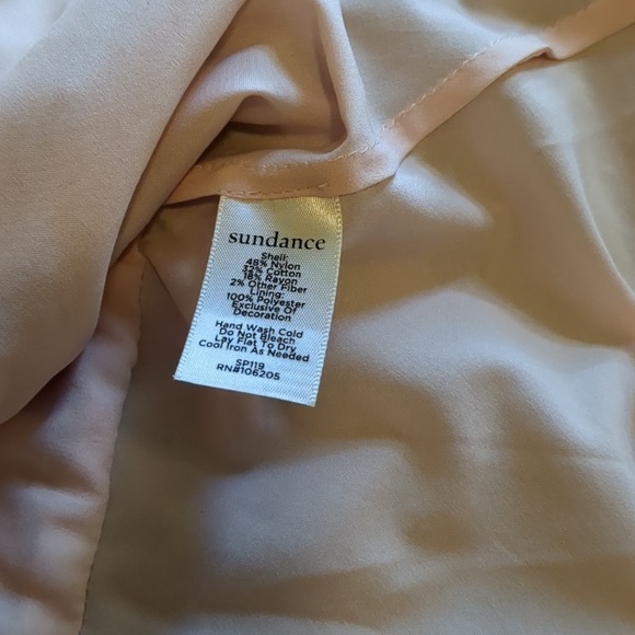 Sundance | Lace Peplum Top Vintage Days color block shirt pink/blue blou… - Picture 9 of 10